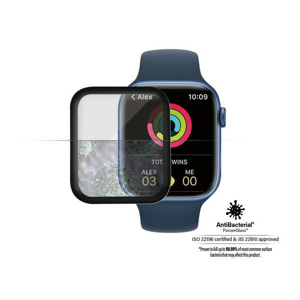 PanzerGlass Curved Apple Watch 7 45mm Antibacterial black/black