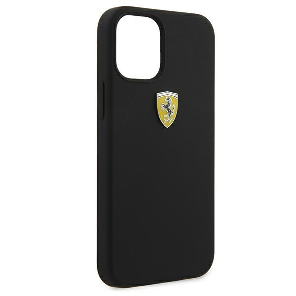 Cover Ferrari Apple iPhone 12 mini On Track Silicone Black Case