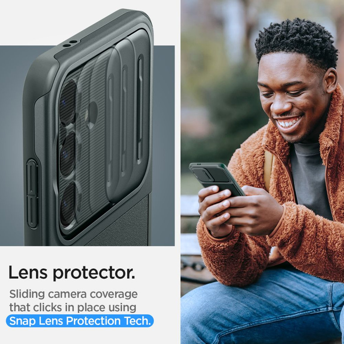 Hülle Spigen Optik Armor Samsung Galaxy S24 Abyss Grün Case