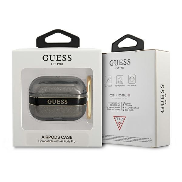 Case GUESS Apple AirPods Pro Cover Strap Collection Black Case