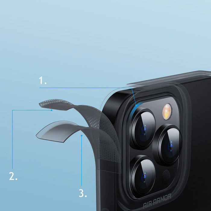 Baseus Simple Series Case custodia in gel trasparente iPhone 13 Pro nero (ARAJ000401)