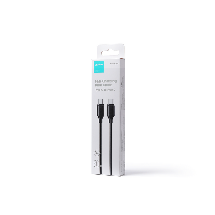 Câble Joyroom USB-C - USB-C 480Mb/s 60W 1m noir (S-CC060A9)
