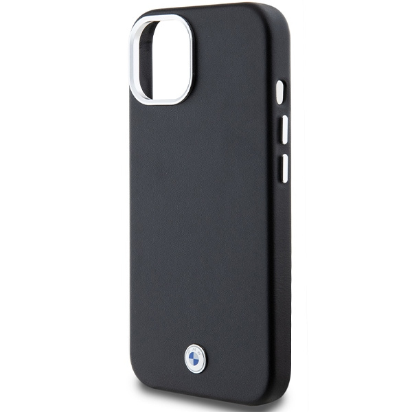 Funda Bmw Bmhmp15s23pufwk IPhone 15 / 14 / 13 6.1 "negro / negro Signature Envuelto Metal MagSafe Case
