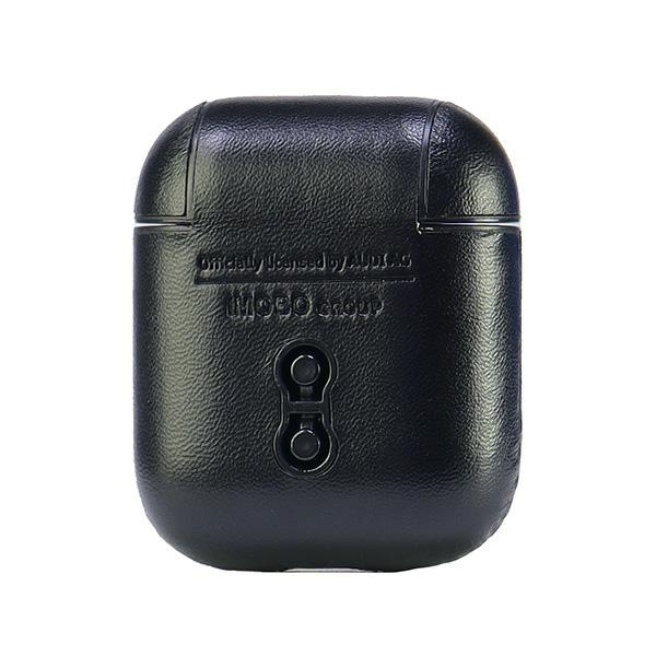 Audi Leather Big Logo AirPods 1/2 cover  czarny/black AU-AP-GT/D3-BK
