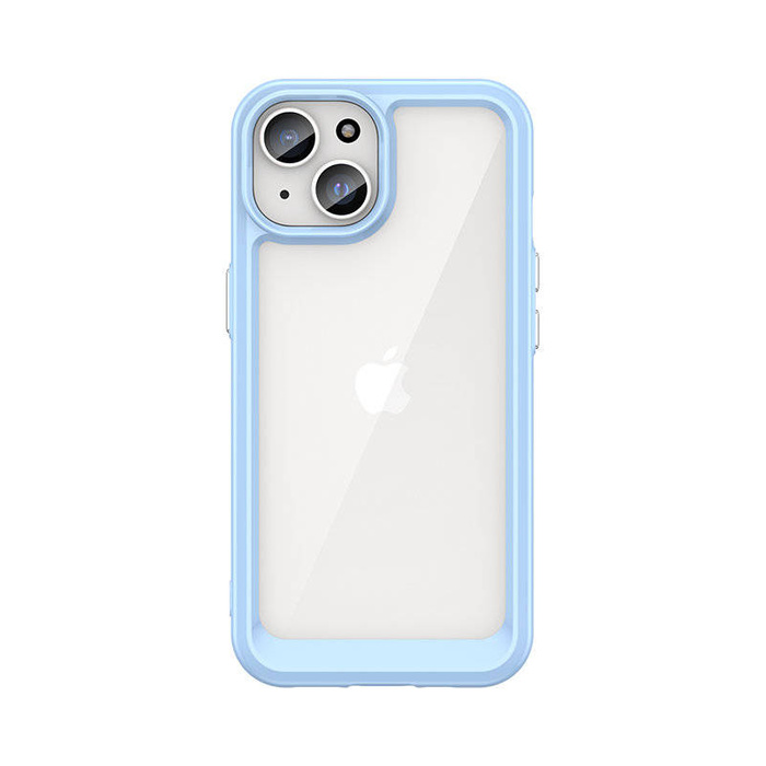 Coque Renforcée Space pour iPhone 15 Plus avec Cadre Flexible - Bleu
