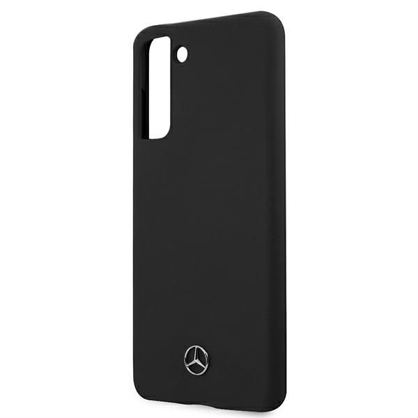  MERCEDES Samsung Galaxy S21 Silicone Line MEHCS21SSILBK Funda rígida negra