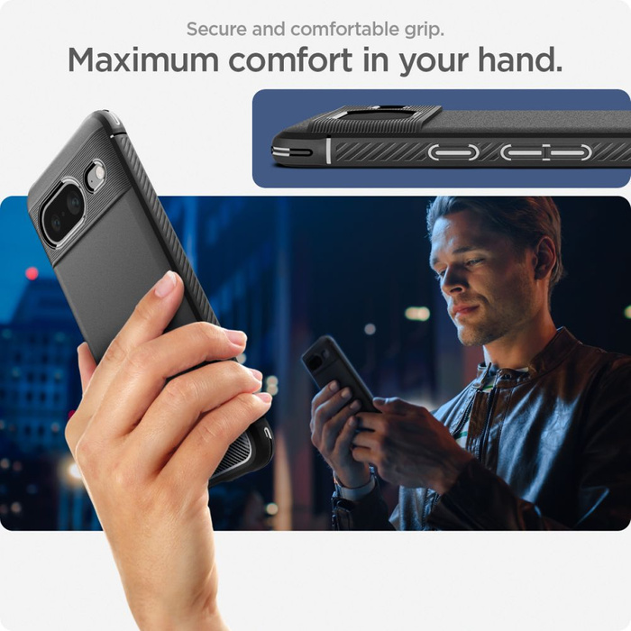 Hülle Spigen Rugged Armor MATTE Google Pixel 8 Schwarz Case