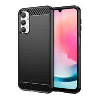 Custodia flessibile con motivo carbonio per Samsung Galaxy M34 Carbon Case - nera