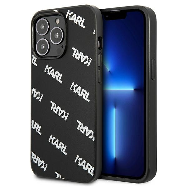 Case KARL LAGERFELD Apple iPhone 13 13 Pro Allover Black Hardcase