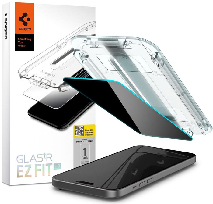 Tempered Glass Spigen Glas.tr "ez Fit" iPhone 15 Pro Privacy