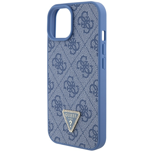 Case Guess GUHCP15SP4TDSCPB iPhone 15 6.1" blue/blue hardcase Crossbody 4G Metal Logo Case