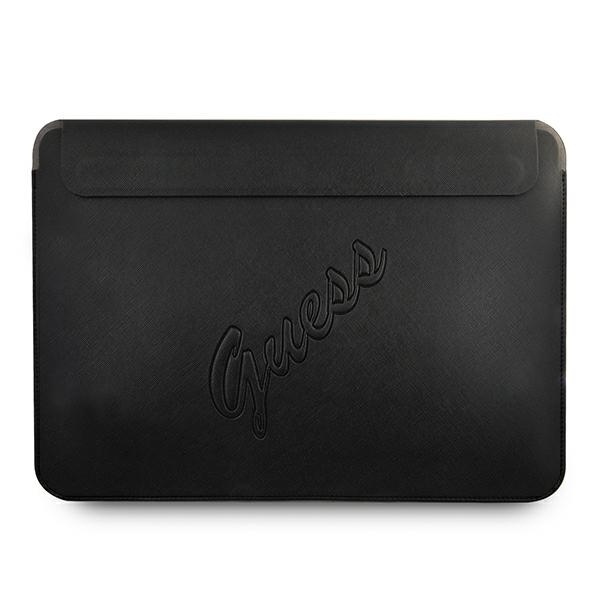 Coque GUESS Laptop Tablet 13 Sleeve Saffiano Script Black Case