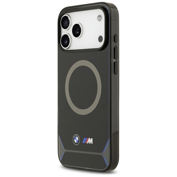 Etui BMW M IML Metal Buttons & Logo      MagSafe do iPhone 17 Pro Max niebieski