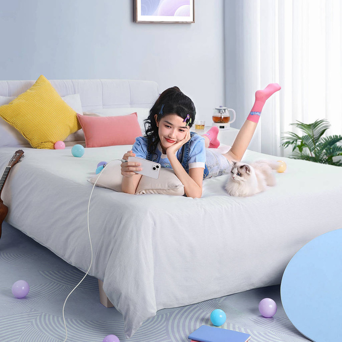 Câble série Baseus Explorer USB-C - Lightning 20W 2 m blanc (CATS010302)