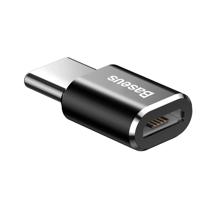 Adaptador BASEUS de Micro USB a USB Tipo-C Negro