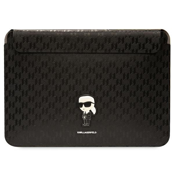 Karl Lagerfeld Manches KLCS14SAKHPKK 14" noir/noir Saffiano Monogramme Ikonik