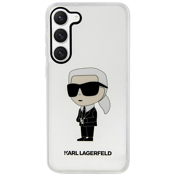 Coque Karl Lagerfeld Klhcs23shniktct S23 S911 Transparent Hardcase Ikonik Karl Lagerfeld Case