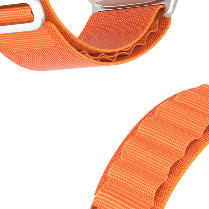 Bracelet à boucle sport pour Apple Watch Ultra/8/7/6/SE/5/4/3/2/1 (42, 44, 45, 49mm) Bracelet Dux Ducis Version GS - Orange