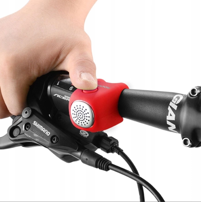 Rockbros CB1709RD elektronische Fahrradklingel – rot