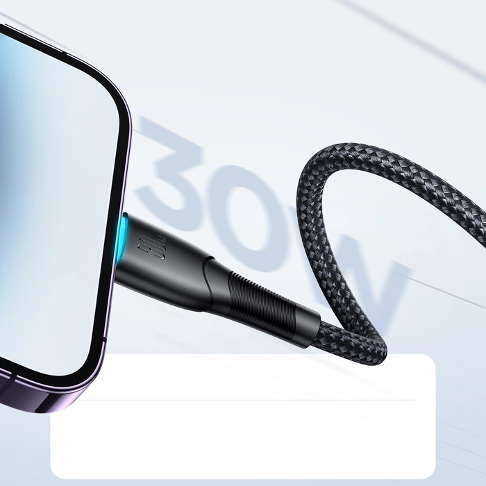 Joyroom Starry Series SA32-CL3 30 W USB-C/ Lightning -Kabel 1 m – schwarz