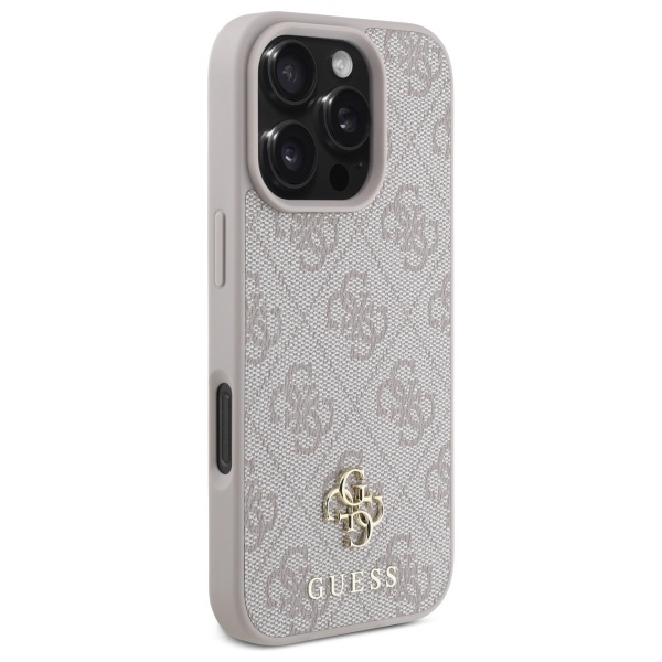 Guess GUHMP16LP4SM4MP iPhone 16 Pro 6.3"  różowy/pink hardcase 4G Small Classic MagSafe