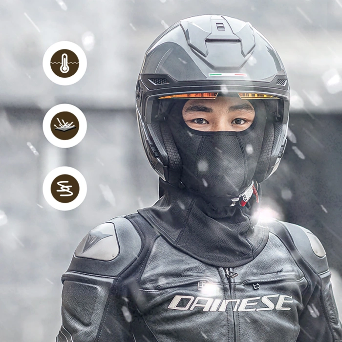 Kominiarka Wozinsky WKM-03B maska na twarz motocykl rower zimowa balaklava - czarna