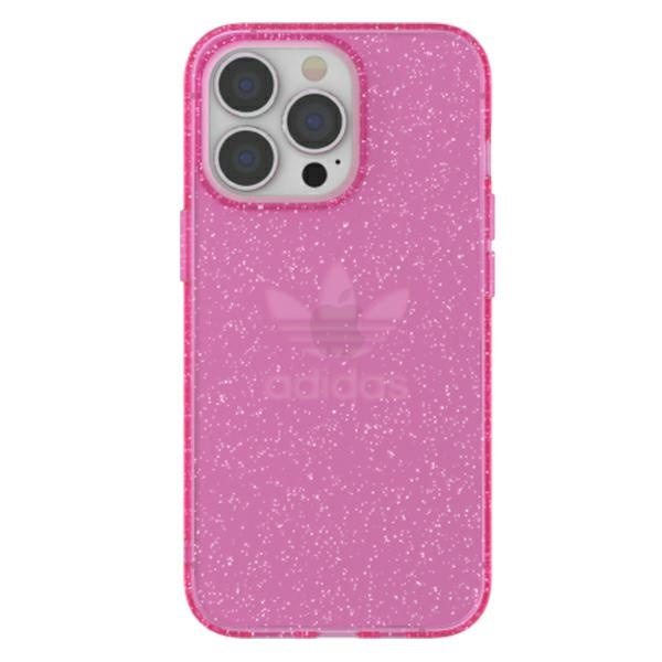 Adidas OR Protective iPhone 13 Pro / 13 6.1" Clear Case Glitter pink/pink 47121