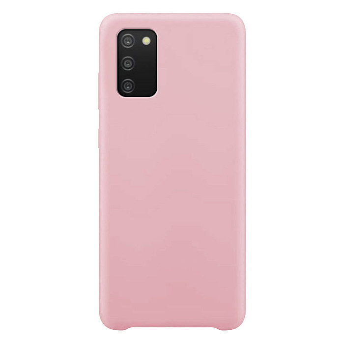 Custodia in silicone Custodia morbida in gomma flessibile per Samsung Galaxy A03s rosa