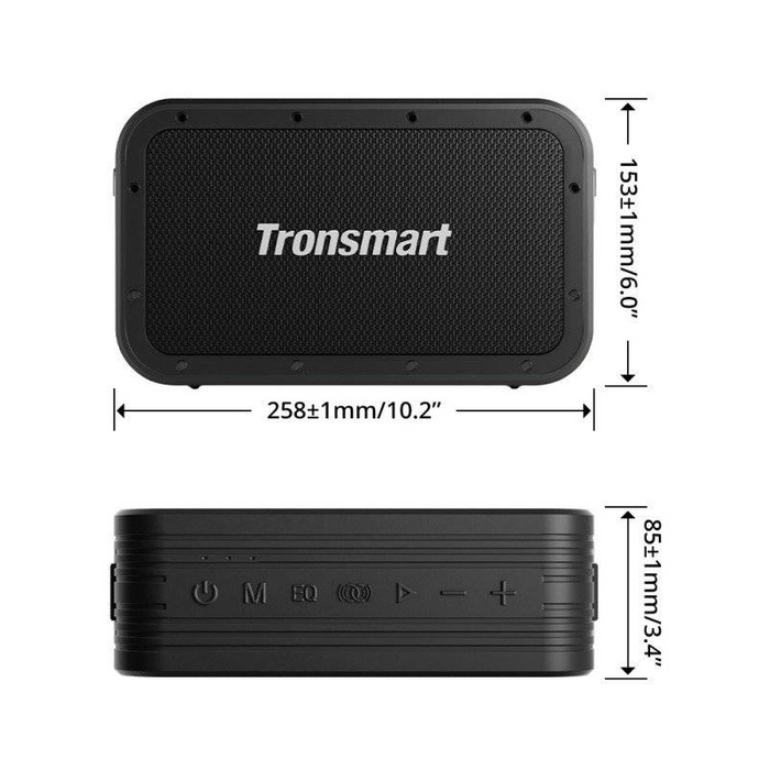 Altoparlante Bluetooth senza fili Tronsmart Force Max 80W nero