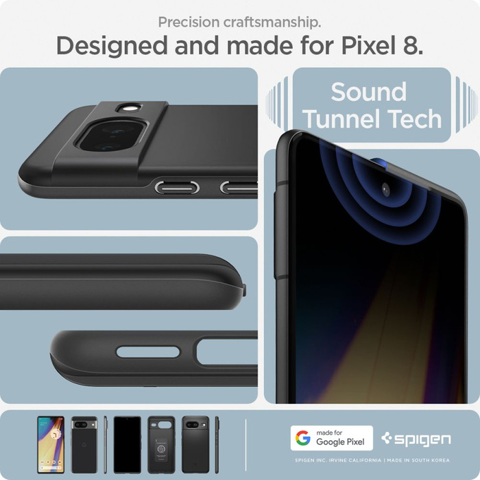 Spigen Thin Fit Google Pixel 8 nero