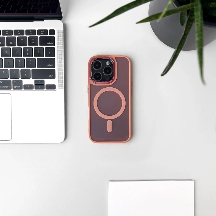 Glitter Case MagSafe Compatible for iPhone 17 Pro Max - Pink