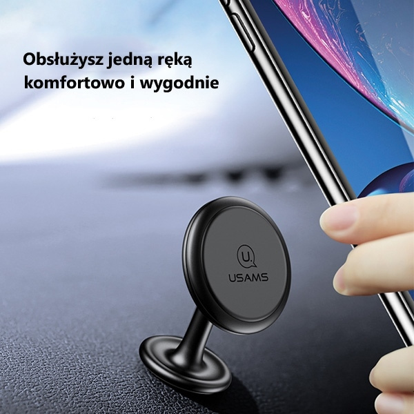 USAMS Držiak magnetické lepidlo na prístrojovú dosku nastaviteľné stojace červené