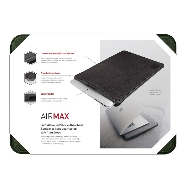 Uniq Dfender Laptop Sleeve 15 "grün / khakigrün