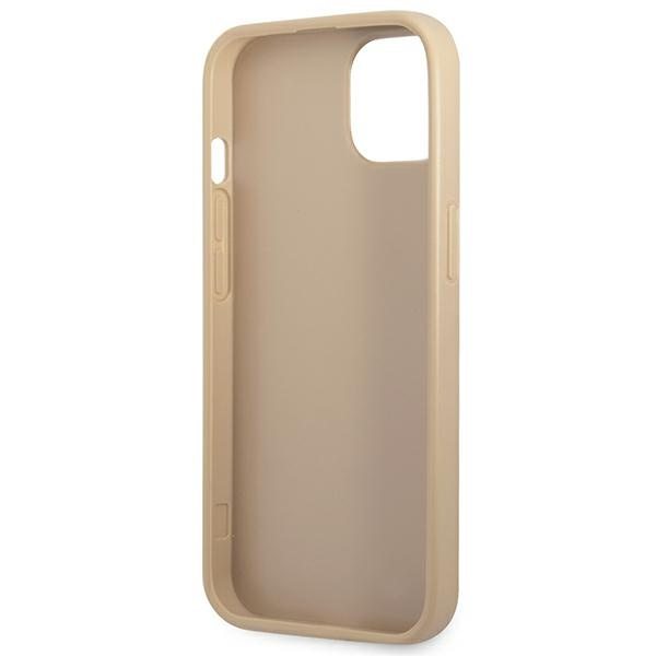 Guess GUHCP14SPSATLE iPhone 14 6.1" beige/beige hartcase SaffianoDreieck Logo