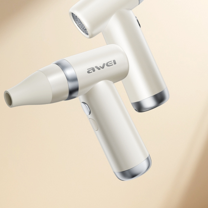 Wielofunkcyjny wiatrak AWEI F40 3w1      3300mAh biały