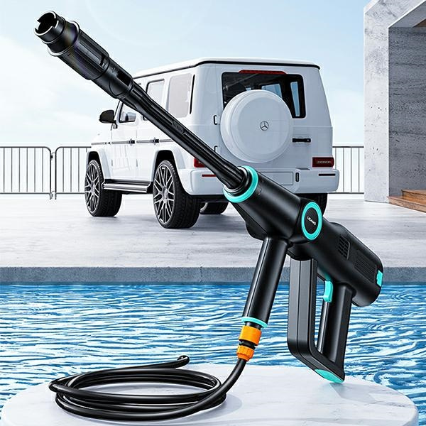 USAMS Pressure washer 5000 mAh + garden hose 5m black/black BXXCQ01 (US-ZB252)