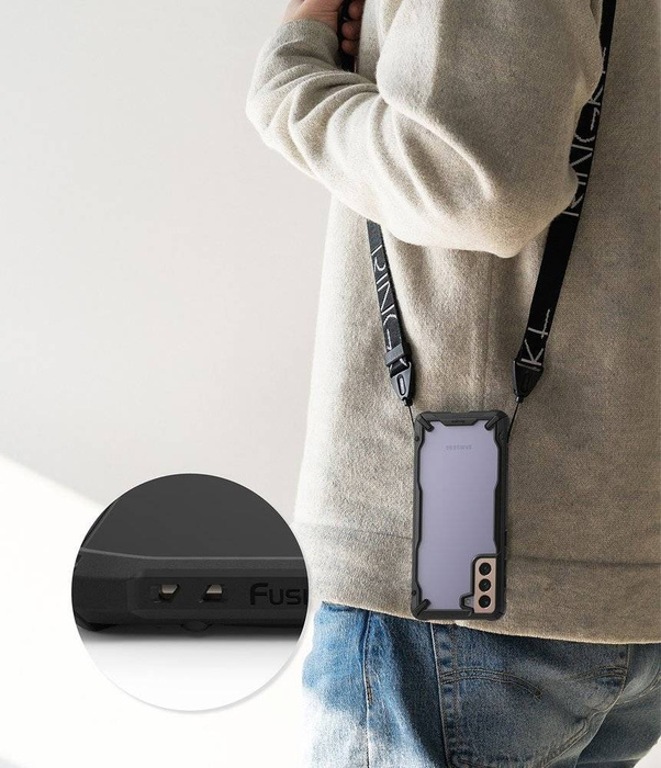 Case RINGKE Fusion X Galaxy S21 Plus Black + Black Case