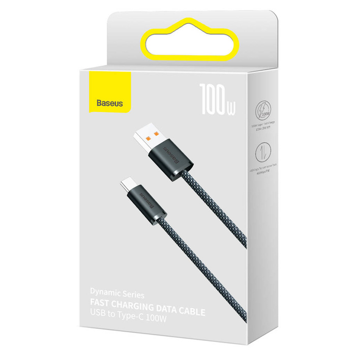 Baseus Dynamic Series USB-Kabel - USB Typ C 100W 2m grau (CALD000716)