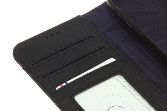 Pouzdro Decoded iPhone X XS s klopou Peněženkové pouzdro černé