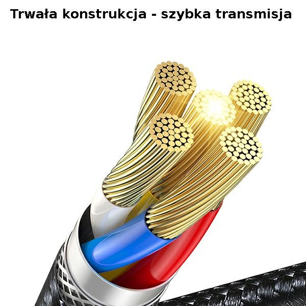 USAMS U71 USB-C to Lightning 2m 20W PD Fast Charge cable black/black SJ522USB01 (US-SJ522)