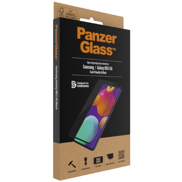 PanzerGlass E2E Regular Samsung M53 Case Friendly black/black