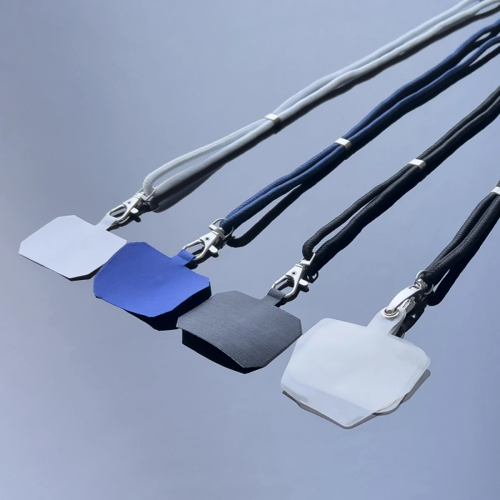 Stylowa smycz sznur z wkładką do telefonu kluczy biały