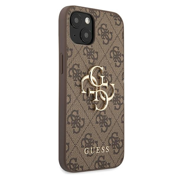 Case GUESS Apple iPhone 13 4G Big Metal Logo Brown Hardcase