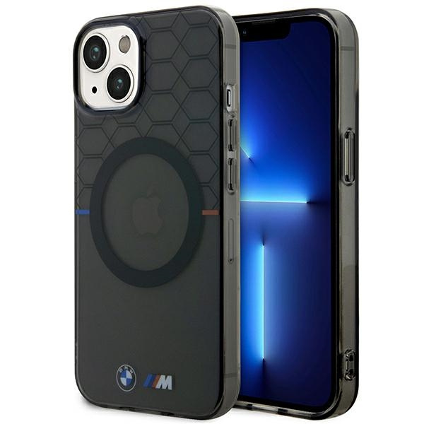 Hülle BMW BMHMP14MHGPK iPhone 14 Plus 6,7" grau/grau Muster MagSafe