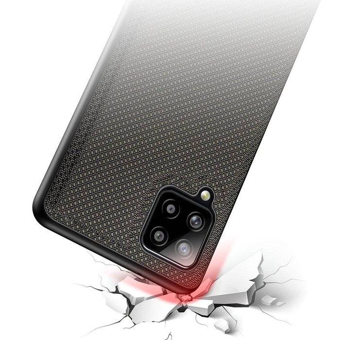 La custodia Dux Ducis Fino è realizzata in materiale di nylon per Samsung Galaxy A42 5G verde