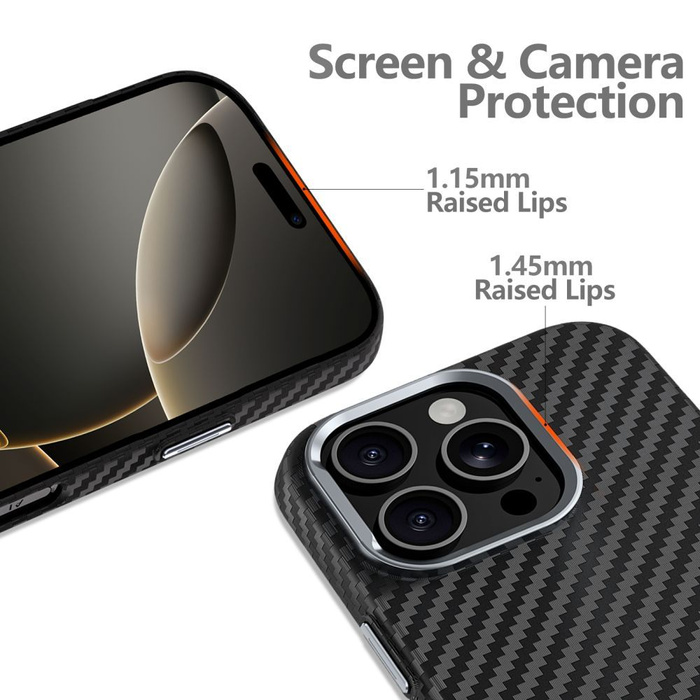 TECH-PROTECT ION CARBON MAGSAFE GALAXY S25 BLACK/SILVER