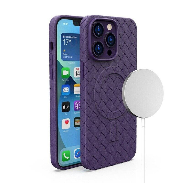 Étui tissé MagSafe pour iPhone 15 Pro Max - violet