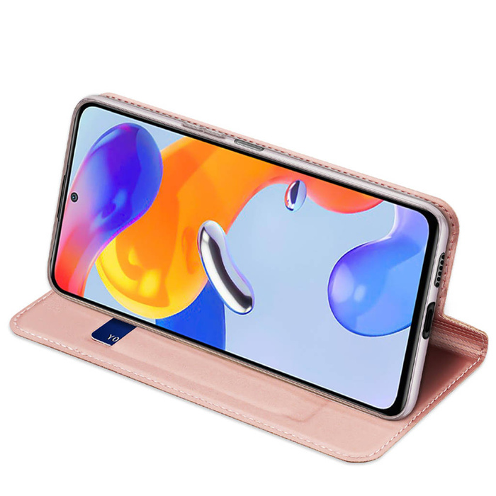 Dux Ducis Skin Pro Holster Cover Flip Cover pour Xiaomi Redmi Note 11 Pro + 5G / 11 Pro 5G / 11 Pro rose