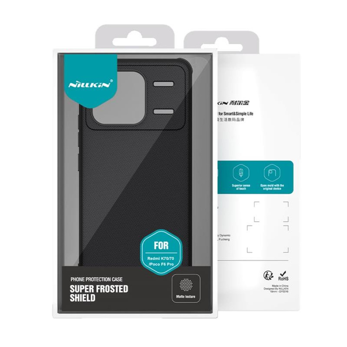 NILLKIN super frosted shield PRO XIAOMI REDMI K70/K70 PRO/POCO F6 PRO, BLACK / CZARNY