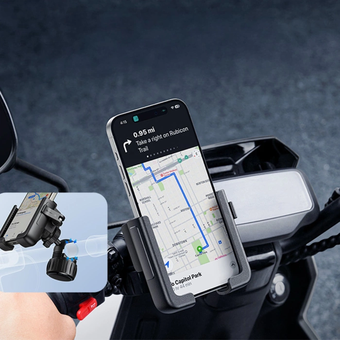 Baseus uchwyt rowerowy GoTrip Series Bike Phone Mount Cluster czarny